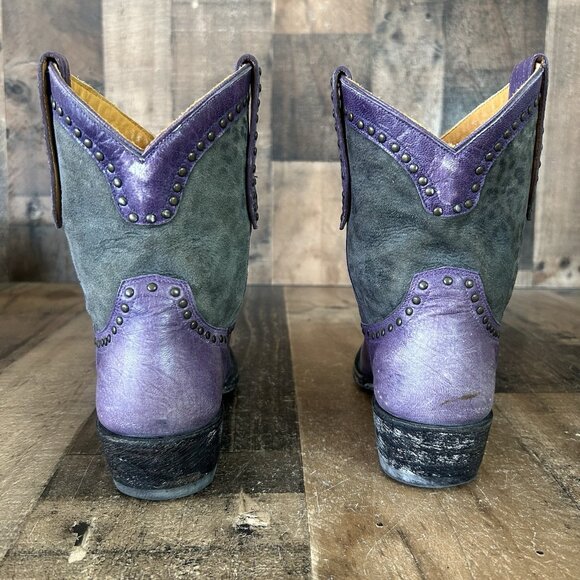 Old Gringo Purple Leopardito Pointed Toe Cowboy Western Boots Womens 5 B - Picture 7 of 12